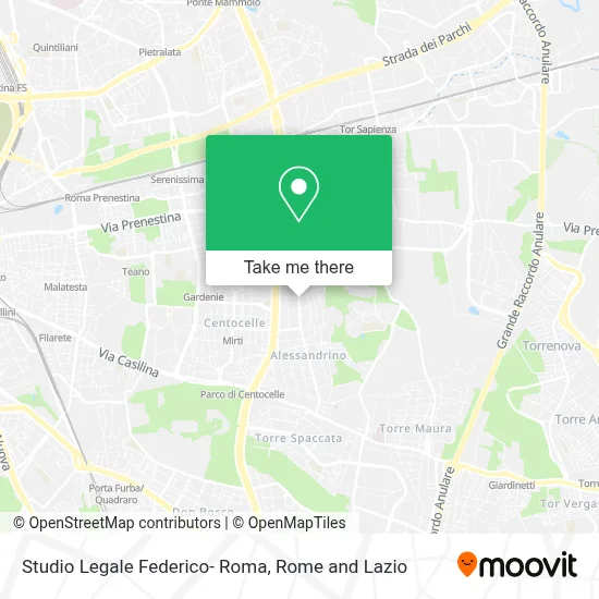 Studio Legale Federico- Roma map