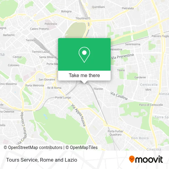 Tours Service map