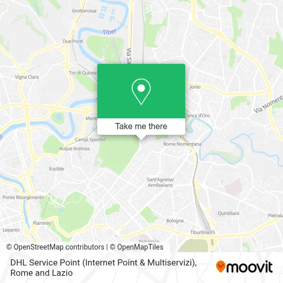 DHL Service Point (Internet Point & Multiservizi) map