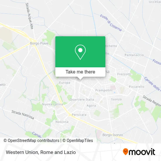 Western Union map