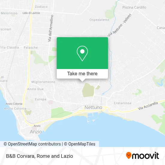B&B Corvara map
