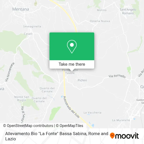 Allevamento Bio "La Fonte"  Bassa Sabina map