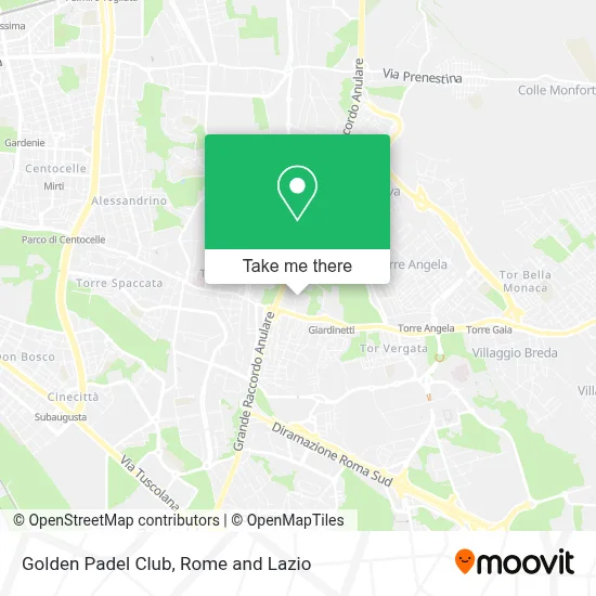 Golden Padel Club map