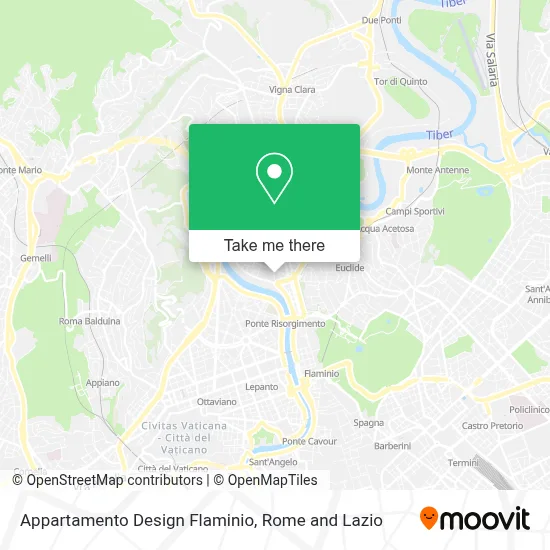 Appartamento Design Flaminio map