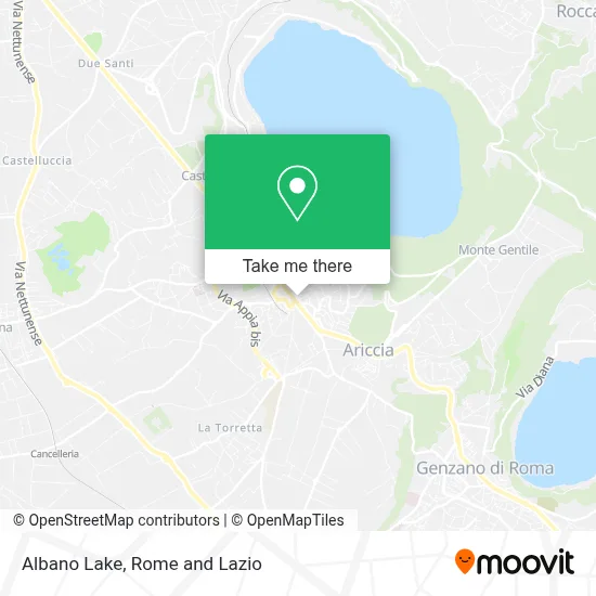 Albano Lake map