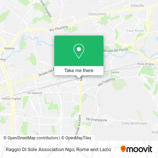 Raggio Di Sole Association Ngo map