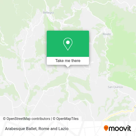 Arabesque Ballet map