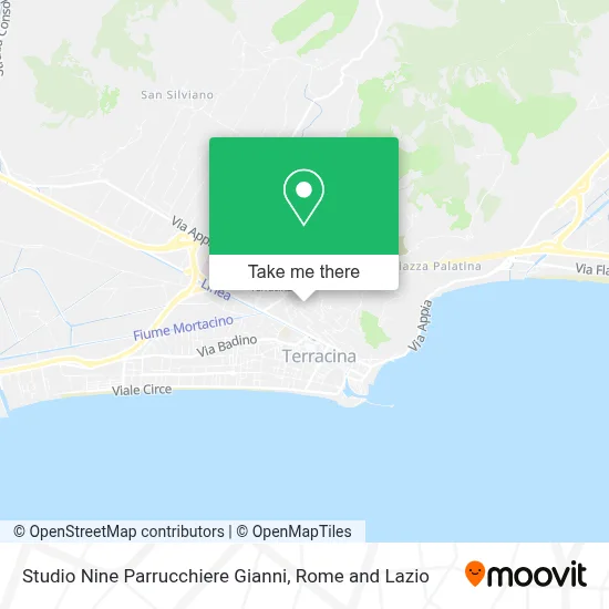 Studio Nine Parrucchiere Gianni map