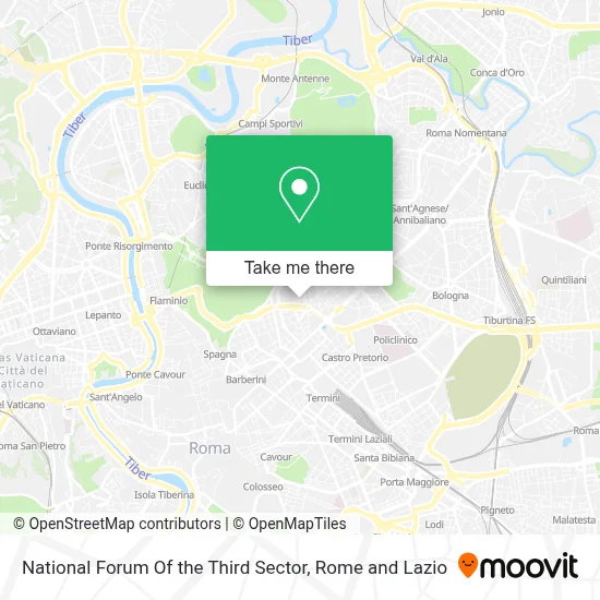 National Forum Of the Third Sector map