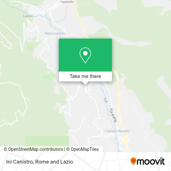 Ini Canistro map