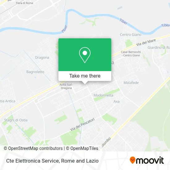 Cte Elettronica Service map