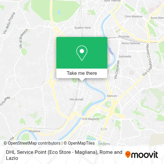 DHL Service Point (Eco Store - Magliana) map