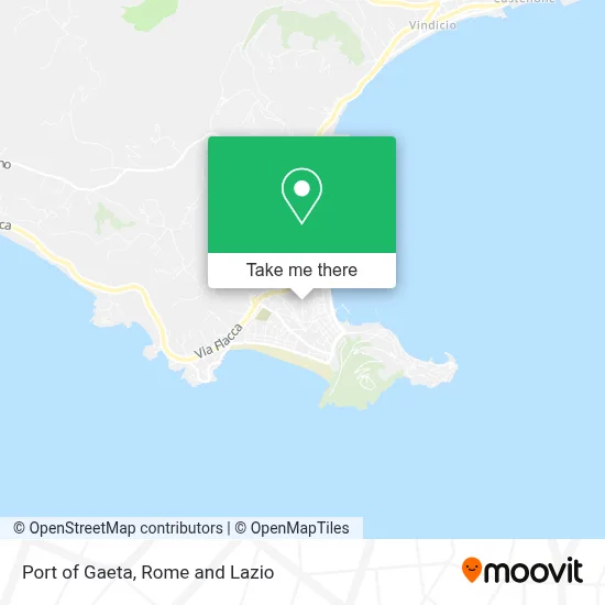 Port of Gaeta map