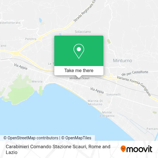 Carabinieri Comando Stazione Scauri map