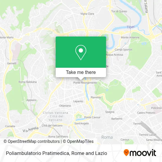 Poliambulatorio Pratimedica map