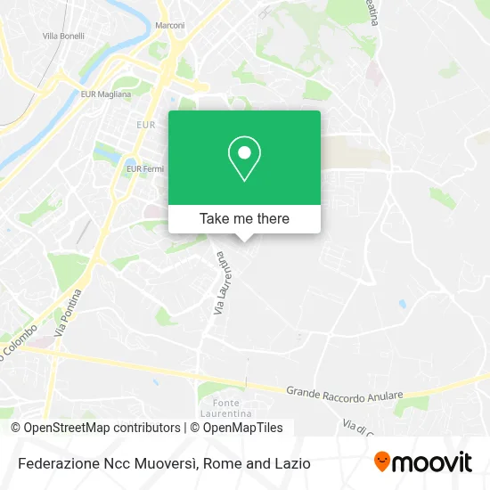 Federazione Ncc Muoversì map