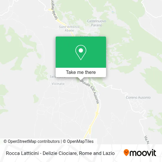 Rocca Latticini - Delizie Ciociare map