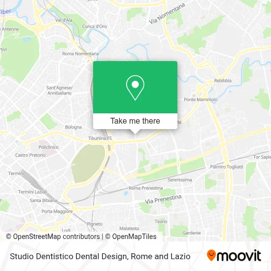 Studio Dentistico Dental Design map