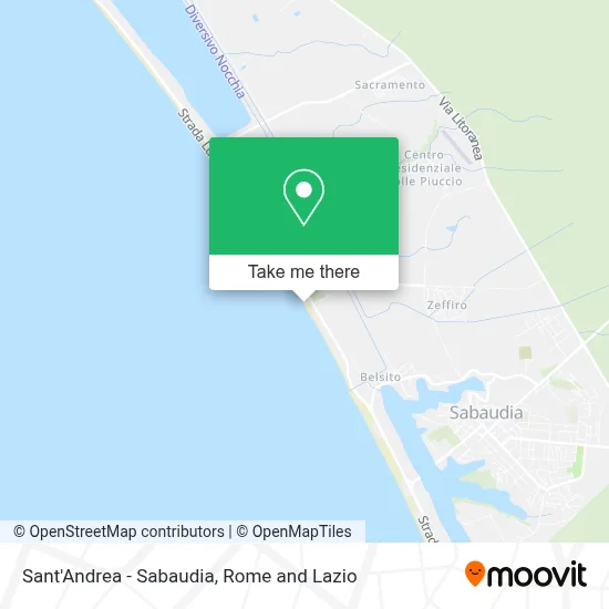 Sant'Andrea - Sabaudia map