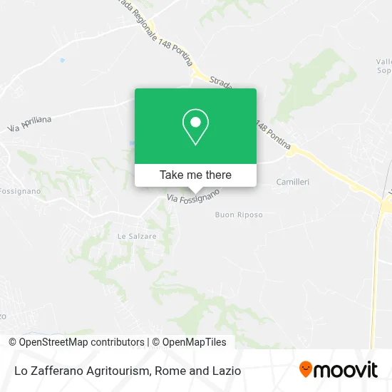 Lo Zafferano Agritourism map