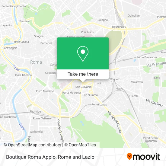 Boutique Roma Appio map
