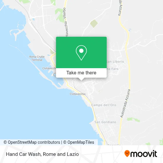 Hand Car Wash map