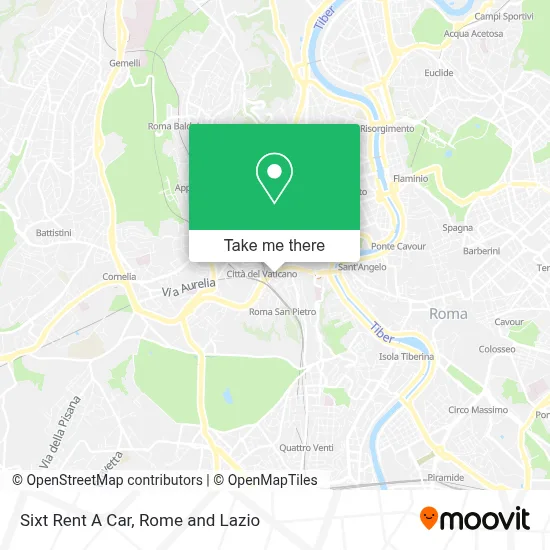 Sixt Rent A Car map