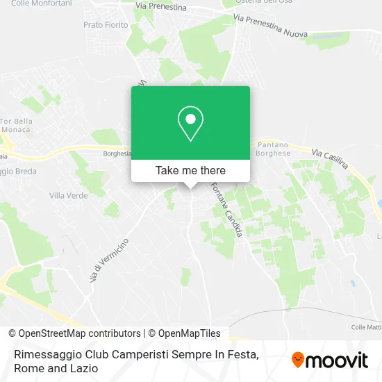 Rimessaggio Club Camperisti Sempre In Festa map