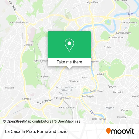 La Casa In Prati map