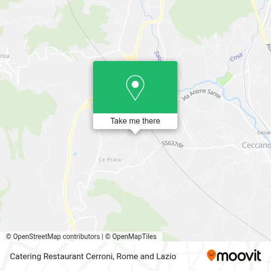 Catering Restaurant Cerroni map