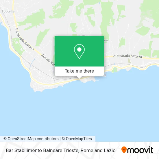 Bar Stabilimento Balneare Trieste map