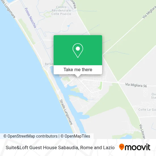 Suite&Loft Guest House Sabaudia map