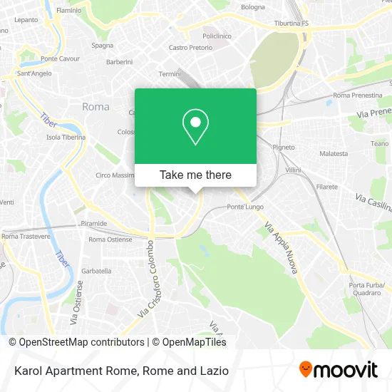 Karol Apartment Rome map