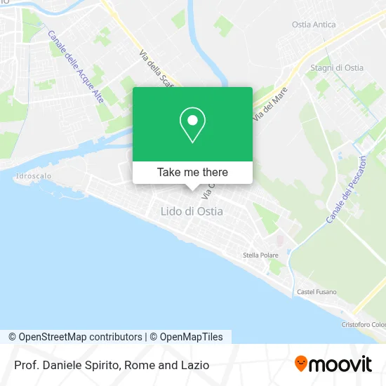 Prof. Daniele Spirito map