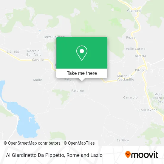 Al Giardinetto Da Pippetto map