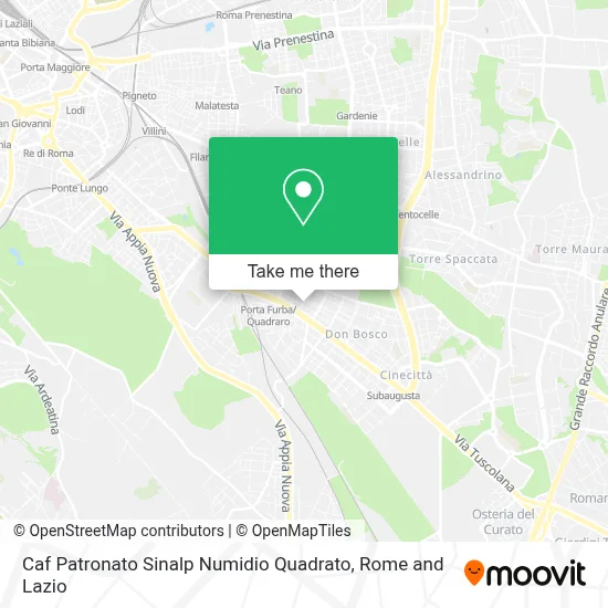 Caf Patronato Sinalp Numidio Quadrato map