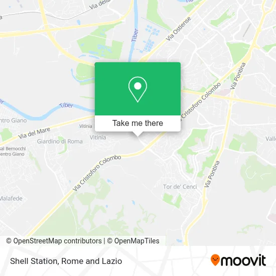 Shell Station map