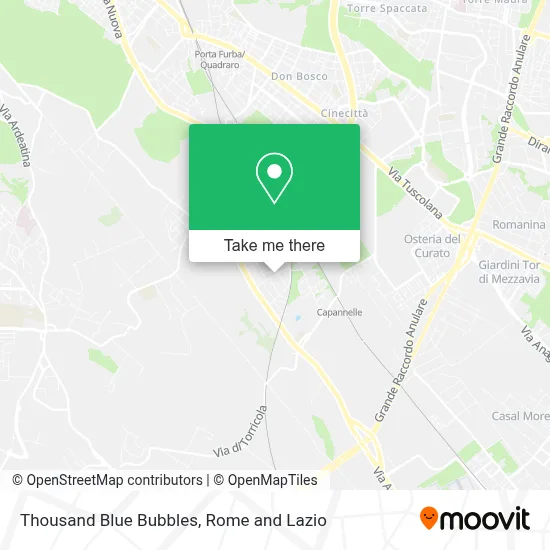 Thousand Blue Bubbles map