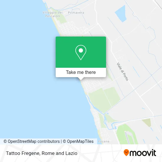 Tattoo Fregene map
