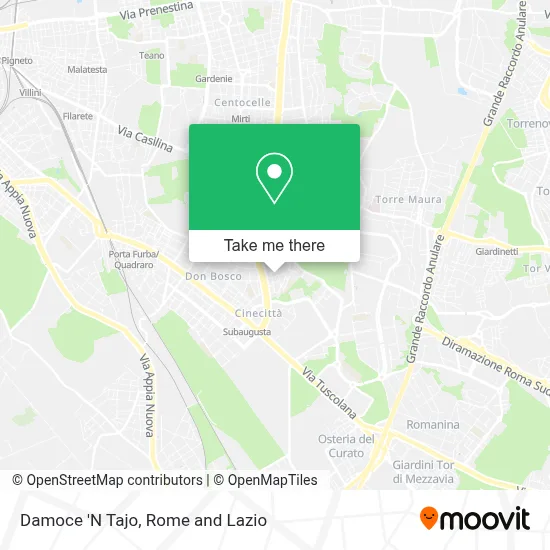 Damoce 'N Tajo map