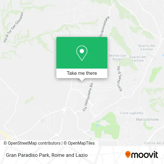 Gran Paradiso Park map