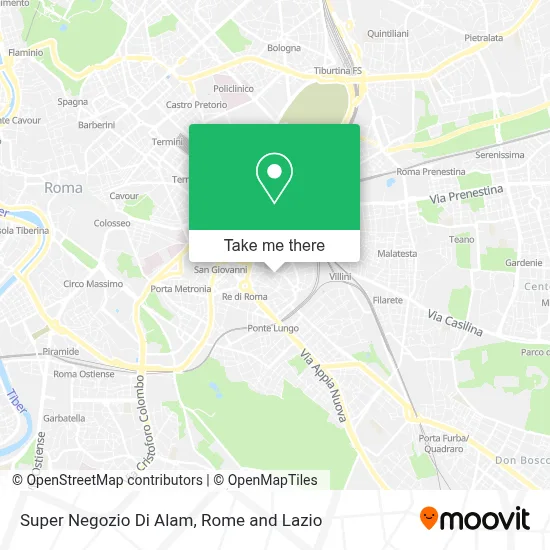 Super Negozio Di Alam map