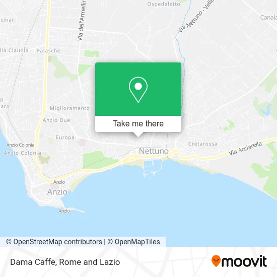 Dama Caffe map
