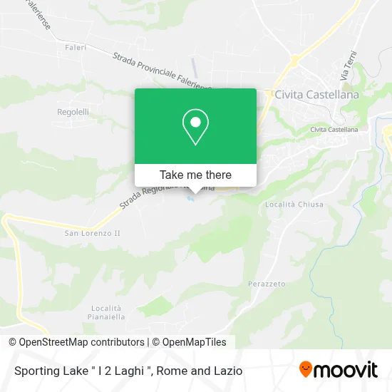 Sporting Lake " I 2 Laghi " map
