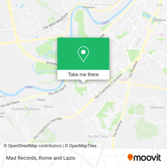 Mad Records map