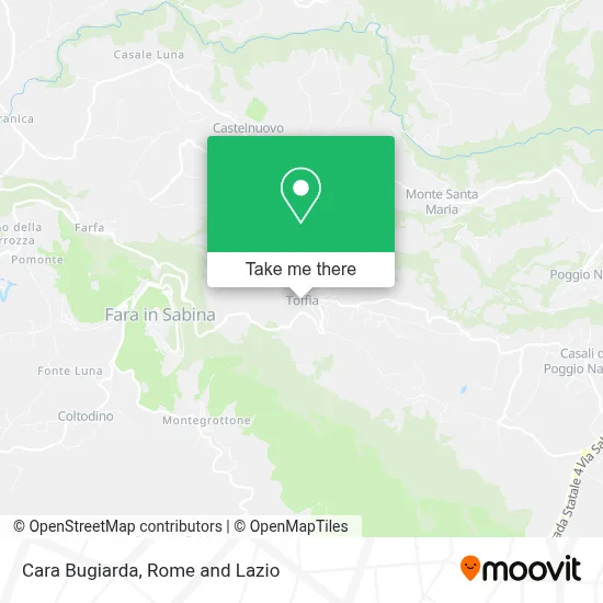 Cara Bugiarda map