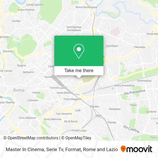 Master In Cinema, Serie Tv, Format map