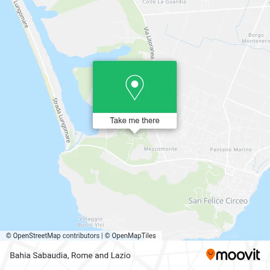 Bahia Sabaudia map