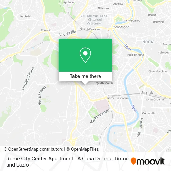 Rome City Center Apartment - A Casa Di Lidia map