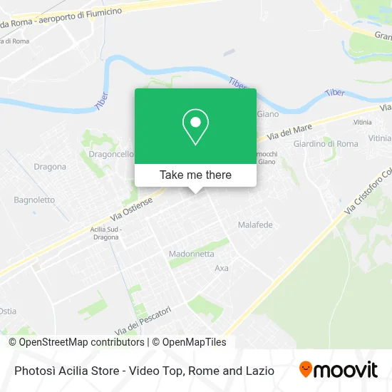 Photosì Acilia Store - Video Top map